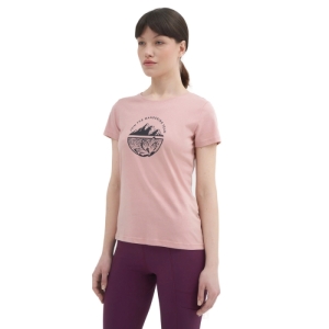 Dámske turistické tričko s krátkym rukávom - 4F-TSHIRT F348-56S-LIGHT PINK Ružová M