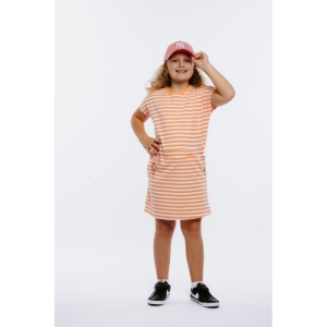 Dievčenské šaty - AUTHORITY-D-DORIANA G papaya stripe Oranžová 140/146 2023