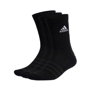 Ponožky - ADIDAS-CUSH CRW 3PP-BLACK/WHITE Čierna 46/48