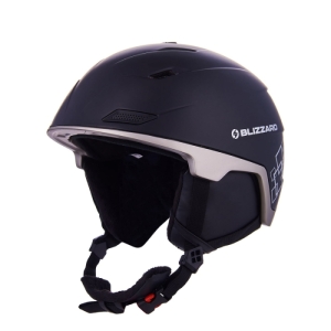 Lyžiarska prilba - BLIZZARD-Double ski helmet, black matt/gun metal/silver squares Čierna 56/59 cm 20/21