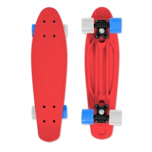 Skateboard - FIZZ-BOARD Red, Blue-White, červený 80 Kg 5+ Červená