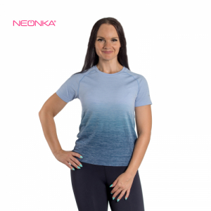 Dámske bežecké tričko s krátkym rukávom - ANTA-SS Tee-WOMEN-862125110-2-Lavender Blue/Heather Grey Modrá S