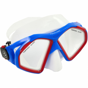 Potápačská maska - AQUALUNG-HAWKEYE SN WHITE / BLUE / RED Biela L