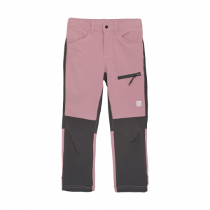 Dievčenské turistické nohavice - COLOR KIDS-Pants Outdoor - Stretch, foxglove Ružová 110