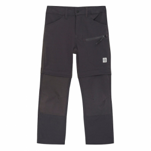 Detské turistické nohavice - COLOR KIDS-Pants Outdoor - Stretch, phantom Čierna 110