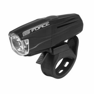 Svetlo na bicykel - FORCE-SHARK 500LM USB Čierna