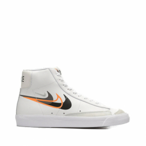 Pánska vychádzková obuv - NIKE-Blazer Mid 77 white/bright mandarin/medium ash/black Biela 46