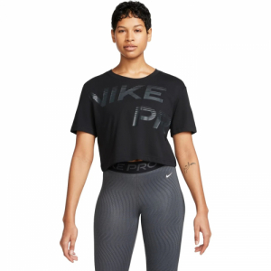 Dámske tréningové tričko s krátkym rukávom - NIKE-W NK Pro GRX SS-FQ4985-010-BLACK/WHITE Čierna XS