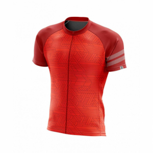 Pánsky cyklistický dres s krátkym rukávom - NORTHFINDER-MATHIAS Red Červená XL