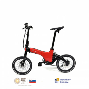 Skladací bicykel - SHARVAN-City 3R - black/red EXPO Červená UNI 18" 2023