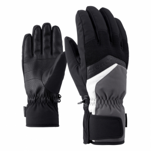 Pánske lyžiarske rukavice - ZIENER-GABINO-801035-757-magnet Čierna 10,5