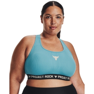 Dámska tréningová športová podprsenka - UNDER ARMOUR PROJECT ROCK-UA PROJECT ROCK Crsbck Bra TG-BLU Modrá L 3