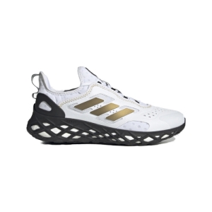 Pánska rekreačná obuv - ADIDAS-Web Boost cloud white/gold metallic/core black Biela 46