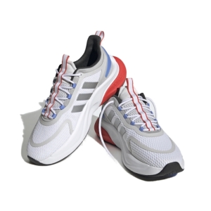 Pánska rekreačná obuv - ADIDAS-AlphaBounce+ cloud white/silver metallic/blue fusion Biela 46 2