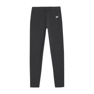 Dievčenské legíny - 4F-TIGHTS CAS F038-23M-DARK GREY MELANGE Šedá 164 3