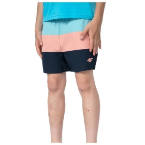 Chlapčenské plavky - 4F-BOARD SHORTS M019-35S-TURQUOISE Modrá 134/140