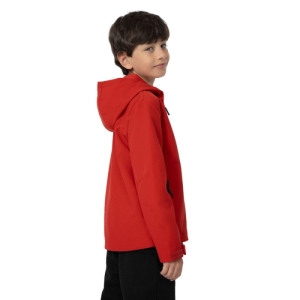 Chlapčenská turistická softshellová bunda - 4F-SOFTSHELL JACKET M091-62S-RED Červená 164 2