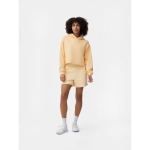 Dámska mikina s kapucňou - 4F-SWEATSHIRT F244-73S-LIGHT LEMON Žltá M 3