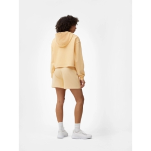 Dámska mikina s kapucňou - 4F-SWEATSHIRT F244-73S-LIGHT LEMON Žltá M 4