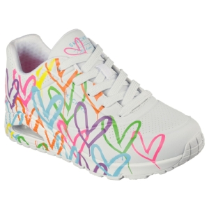 Dámska vychádzková obuv - SKECHERS-Uno Highlight Love white/multi Biela 42