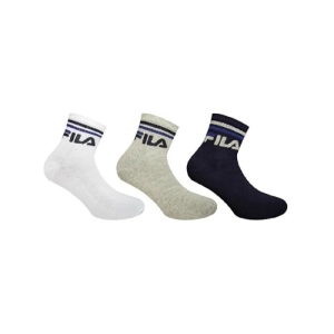 Pánske ponožky - FILA-F9398 SOCKS QUARTER PLAIN - NAVY 3 PACK Mix 39/42