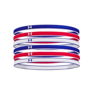 Čelenka - UNDER ARMOUR-UA Mini Headbands (6pk)-BLU 1286016-400 Modrá UNI