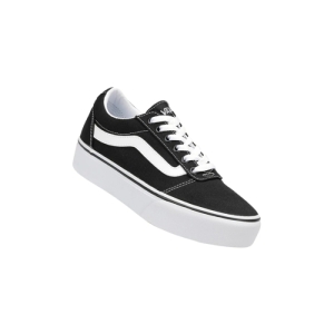 Dámska rekreačná obuv - VANS-WM Ward Platform (Canvas) black/white Čierna 40,5