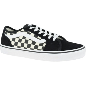 Pánska rekreačná obuv - VANS-MN Filmore Decon (Checkerboard) black/whte Čierna 44,5