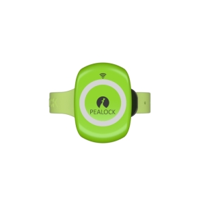 Zámok na bicykel s alarmom - PEALOCK-E-lock GPS green Zelená