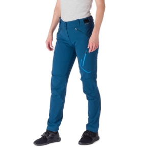 Dámske turistické softshellové nohavice - NORTHFINDER-LAUREL-526-inkblue Modrá XL