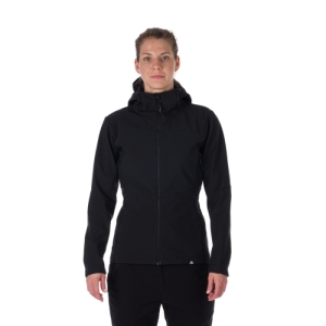 Dámska turistická softshellová bunda - NORTHFINDER-JANESSA-269-black Čierna XL