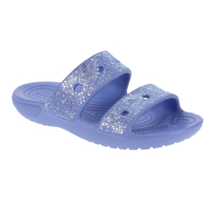Dievčenské sandále - CROCS-Classic Crocs Glitter Sandal moon jelly Modrá 38/39