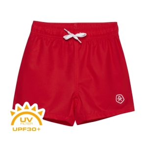 Chlapčenské plavky - COLOR KIDS-Swim Shorts - Solid, goji berry Červená 140