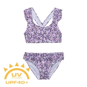 Dievčenské plavky - COLOR KIDS-Bikini W. Short Skirt, lavender mist Ružová 152
