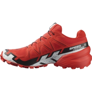 Pánska bežecká trailová obuv - SALOMON-Speedcross 6 GTX fiery red/black/white Červená 46 1