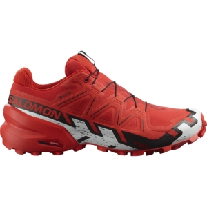 Pánska bežecká trailová obuv - SALOMON-Speedcross 6 GTX fiery red/black/white Červená 46 2