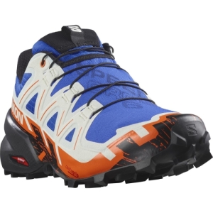 Pánska bežecká trailová obuv - SALOMON-Speedcross 6 lapis blue/black/scarlet ibis Modrá 44 2/3