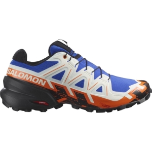 Pánska bežecká trailová obuv - SALOMON-Speedcross 6 lapis blue/black/scarlet ibis Modrá 44 2/3 1