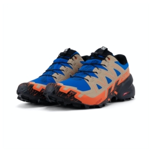 Pánska bežecká trailová obuv - SALOMON-Speedcross 6 lapis blue/black/scarlet ibis Modrá 44 2/3 4