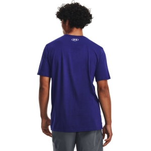 Pánske tričko s krátkym rukávom - UNDER ARMOUR-UA CAMO CHEST STRIPE SS-BLU Modrá XL 1