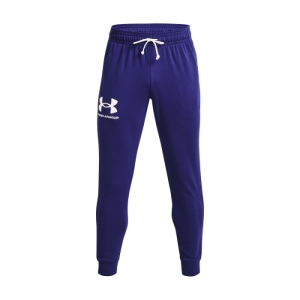 Pánske tepláky - UNDER ARMOUR-UA RIVAL TERRY JOGGER-BLU 254 Modrá L 4