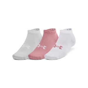 Dámske ponožky - UNDER ARMOUR-UA Essential Low Cut 3pk-PNK Ružová 36/41