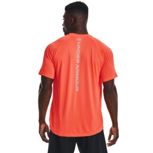Pánske tréningové tričko s krátkym rukávom - UNDER ARMOUR-UA Tech Reflective SS-ORG Oranžová XXL 1