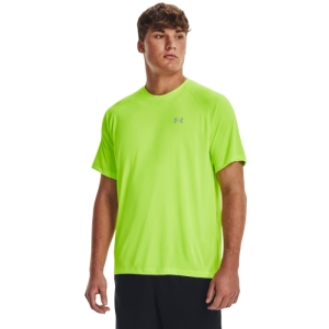 Pánske tréningové tričko s krátkym rukávom - UNDER ARMOUR-UA Tech Reflective SS-GRN-1377054-369 Zelená L