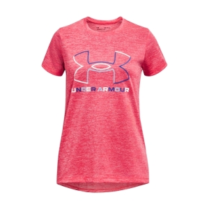 Dievčenské tréningové tričko s krátkym rukávom - UNDER ARMOUR-Tech BL Twist SS-PNK Ružová 149/160