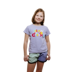 Dievčenské tričko s krátkym rukávom - AUTHORITY-T-DREAM G lilac Fialová 140/146 2023