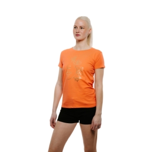 Dámske tričko s krátkym rukávom - AUTHORITY-T-FACES II W coral Oranžová XXL 2023