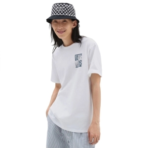 Pánske tričko s krátkym rukávom - VANS-OFF THE WALL STACKED TYPED SS TEE-WHITE Biela XL