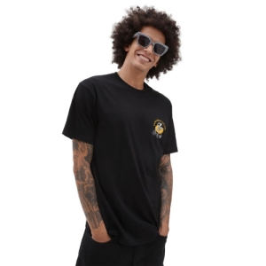 Pánske tričko s krátkym rukávom - VANS-PERMANENT VACATION SS TEE-BLACK Čierna XL