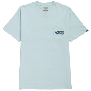 Pánske tričko s krátkym rukávom - VANS-STYLE 76 BACK SS TEE-BLUE GLOW-TEAL Modrá XS